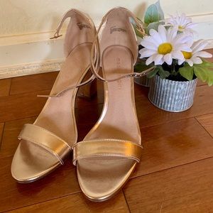 Madden Girl Rose Gold Heels Size 8